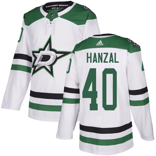 Adidas Men Dallas Stars 40 Martin Hanzal White Road Authentic Stitched NHL Jersey